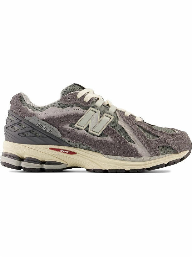 Photo: New Balance - 1906 Protection Pack Brushed-Suede and Mesh Sneakers - Gray