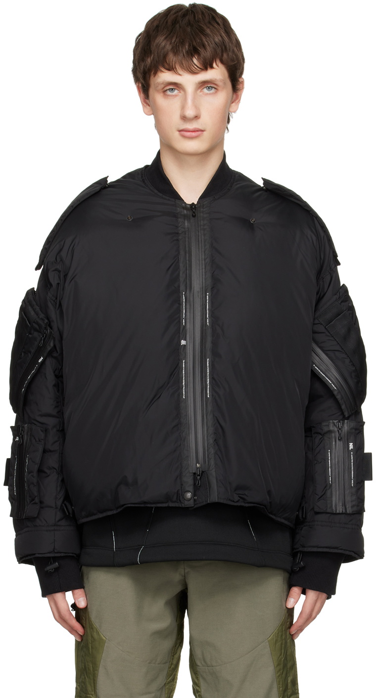 Julius Black Pocket Bomber Jacket Julius