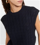 Jardin des Orangers Cable-knit cashmere sweater vest