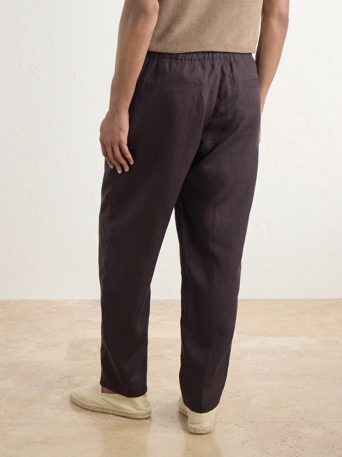 Orlebar Brown - Alex Straight-Leg Linen Trousers - Brown