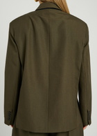 Jacquemus La Veste Carree Wool Blazer Khaki