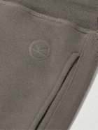 Kingsman - Tapered Logo-Embroidered Cotton and Cashmere-Blend Jersey Sweatpants - Brown