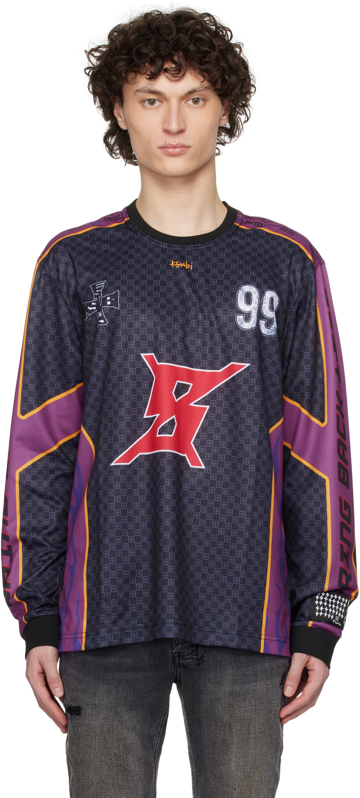 KSUBI stinger ls moto jersey multi 長袖Tシャツ 送・関込 Ksubi Stinger Long Sleeve Moto Jersey T-Shirt | Nordstrom