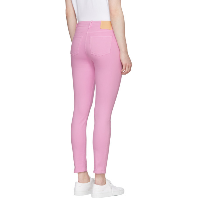 Acne Studios Bla Konst Pink Climb Jeans