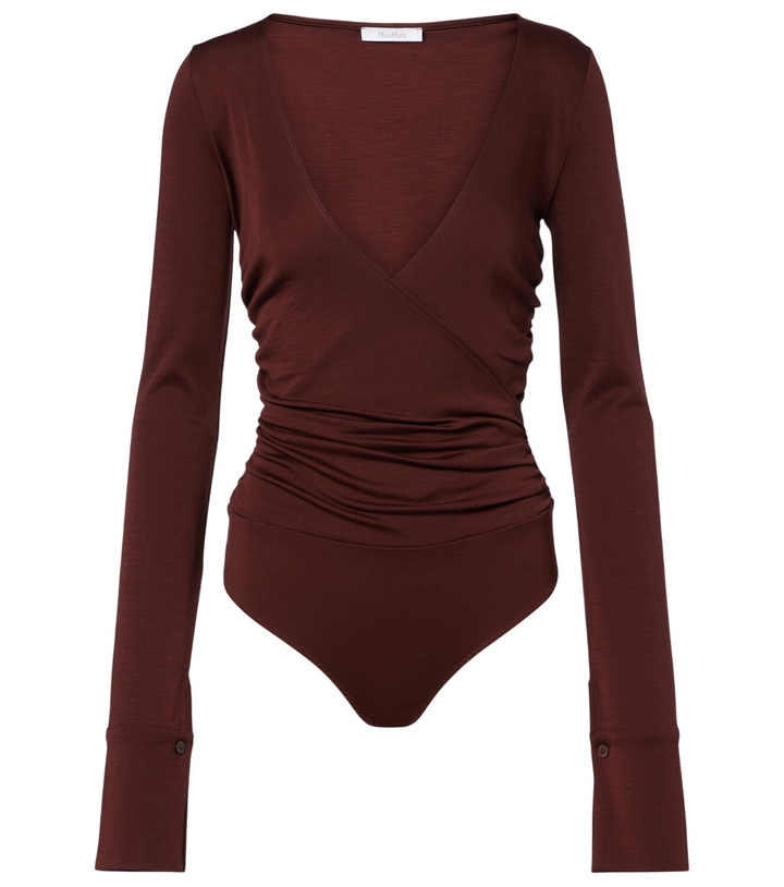 Photo: Max Mara Nigella draped wool bodysuit