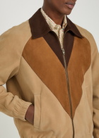 Valentino Garavani Panelled Suede Jacket Multicoloured 1