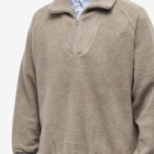 Beams Plus Men's MIL Half Zip Fleece in Grey
