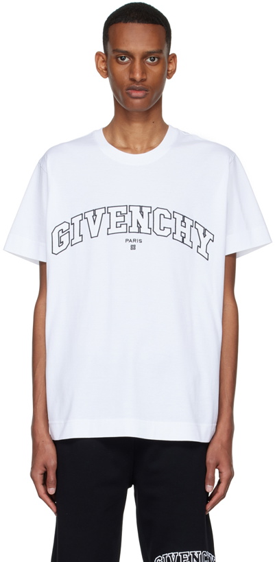 Photo: Givenchy White Cotton T-Shirt