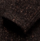 Incotex - Double-Breasted Herringbone Wool-Blend Overcoat - Brown