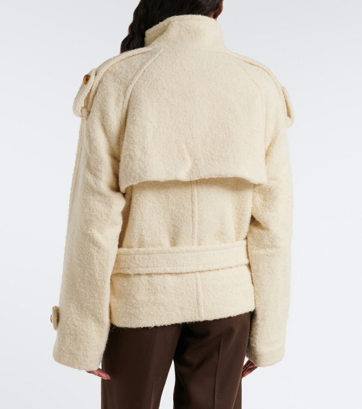 Xu Zhi Belted wool and alpaca-blend jacket