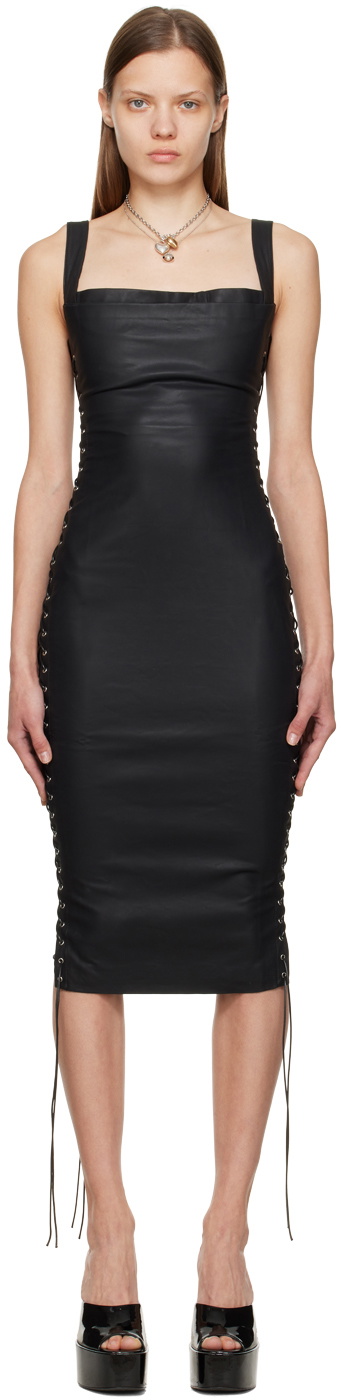 Miaou Black Andaz Midi Dress Miaou