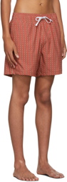 AMIRI Red Hearts Swim Shorts