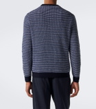 Lardini Striped wool and cashmere sweater