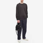 Junya Watanabe MAN Men's Long Sleeve Striped Wool T-Shirt in Black/Charcoal