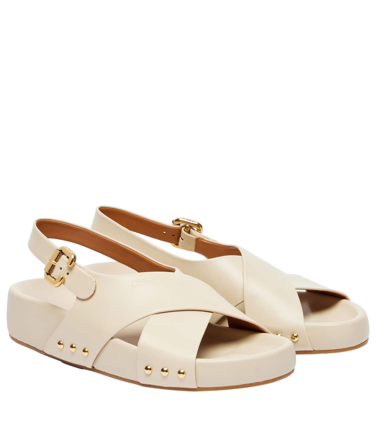 Chloé Nil shearling-lined leather sandals Chloe