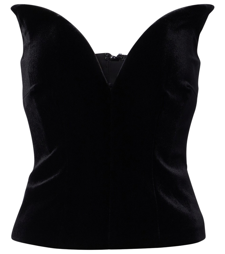 Photo: Roland Mouret Velvet corset top