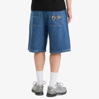 Butter Goods Men's Scribble Denim Shorts in Mid Blue