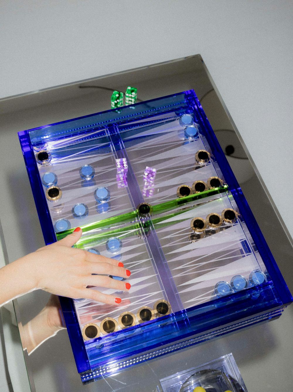 Reflections Copenhagen Crystal Backgammon Game
