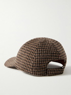 Loro Piana - Logo-Embroidered Houndstooth Felt Baseball Cap - Brown