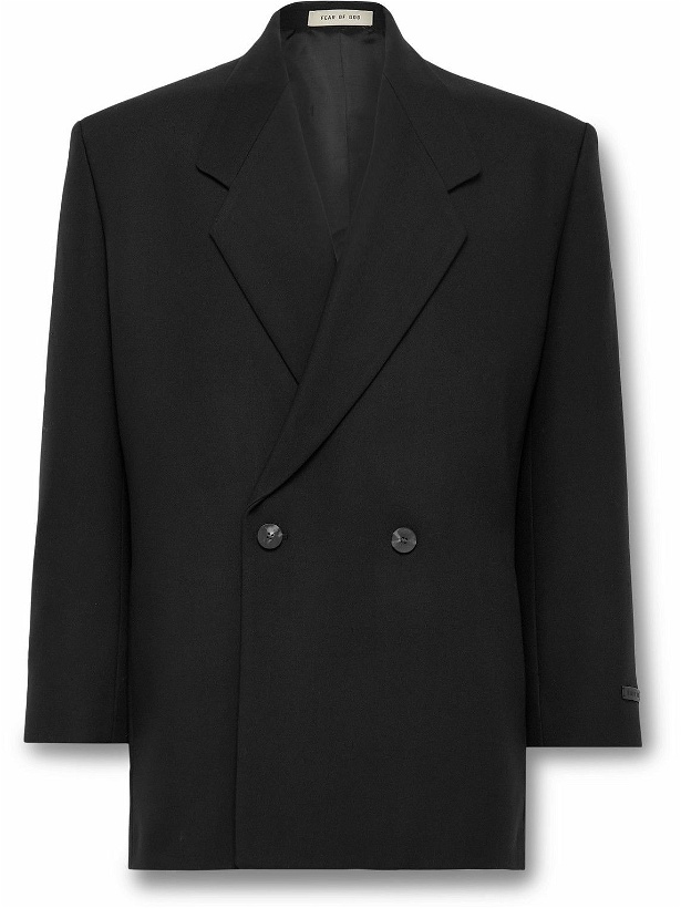Photo: Fear of God - California Oversized Double-Breasted Wool Blazer - Black