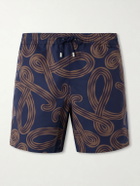 LOEWE - Paula's Ibiza Straight-Leg Mid-Length Printed Swim Shorts - Blue