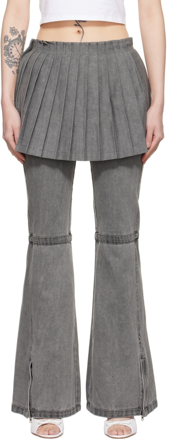 Nodress Lisa new jeans グレー スカート スカート