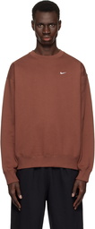 Nike Burgundy Solo Swoosh Sweatshirt