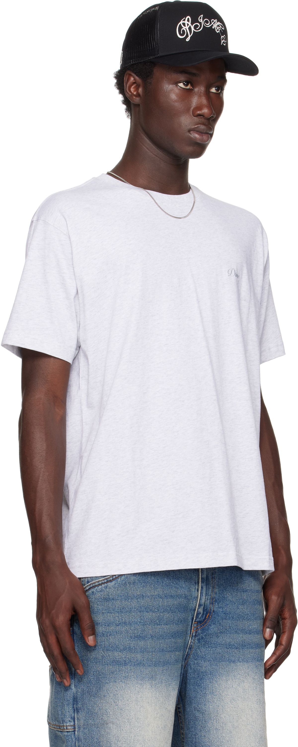 【Dime】 Cursive Small Logo T-Shirt DIME CURSIVE SMALL LOGO TEE - BLUE FOG - PLA Skateboarding