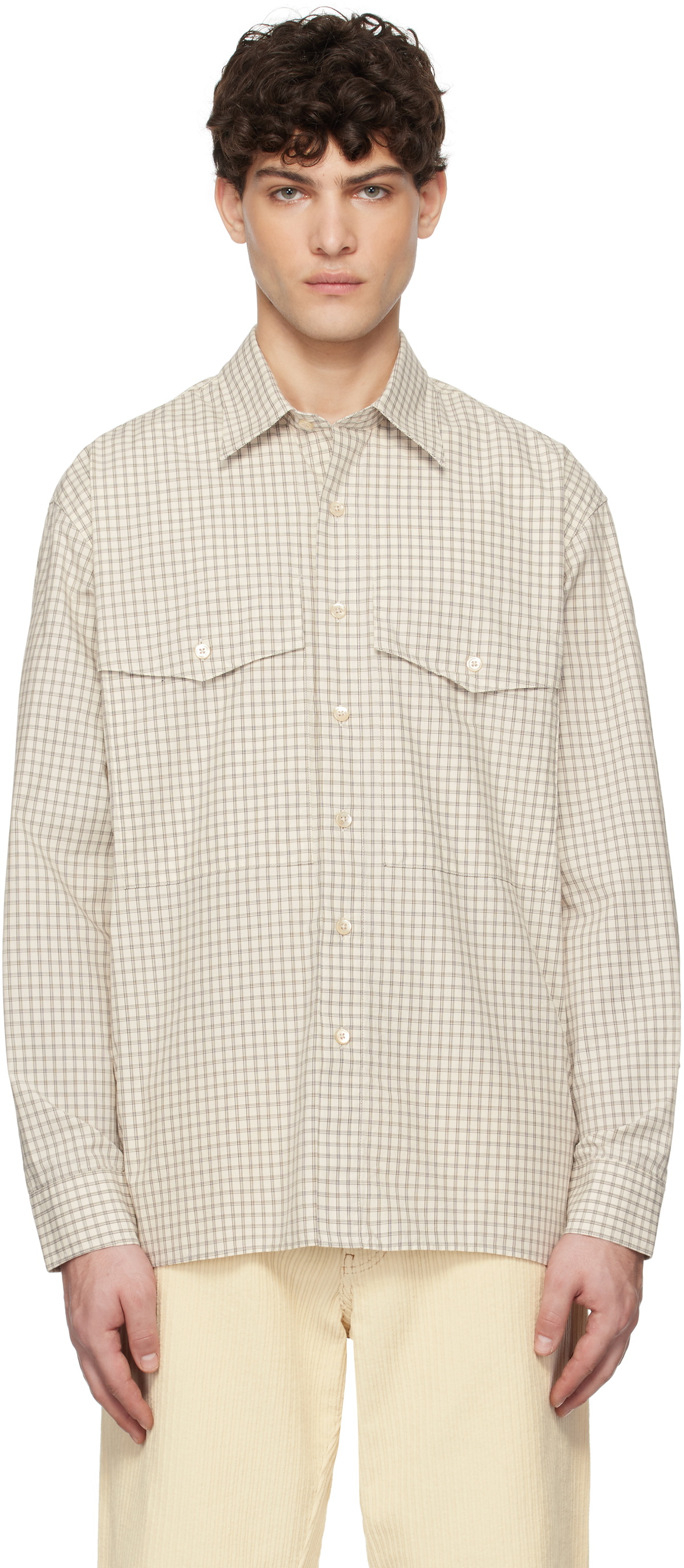 トップス SUNFLOWER 24ss Spacey Shirt Off white Off-White Spacey