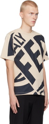 Ferragamo Beige Graphic T-shirt