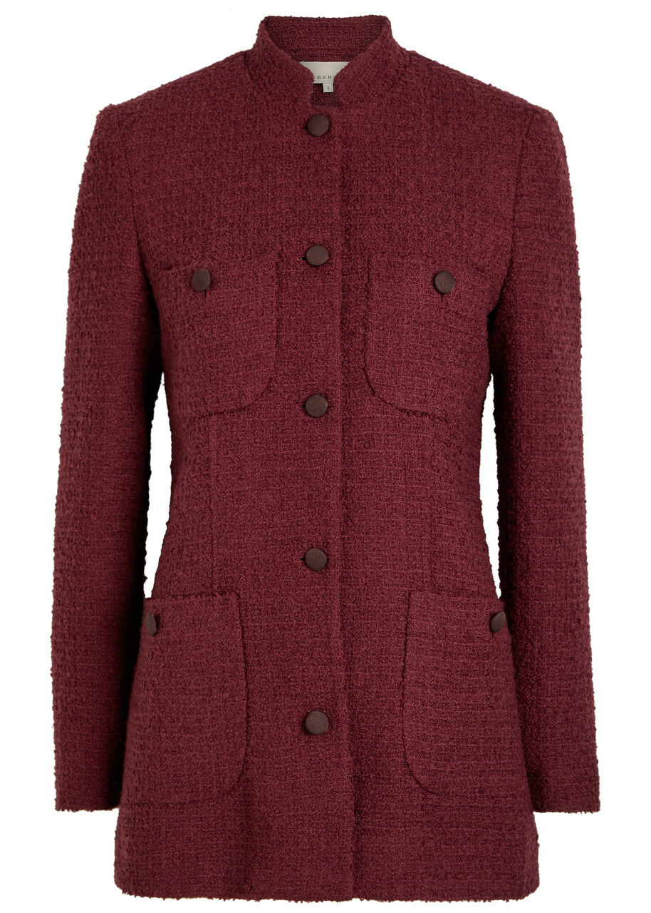 Liberowe Raja Tweed Jacket Burgundy