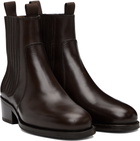 LEMAIRE Brown Vegetable-Tanned Chelsea Boots