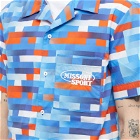 Missoni Men's Sport Vacation Shirt in Blue/Red/Orange