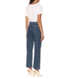 Goldsign High-rise cropped wide-leg jeans
