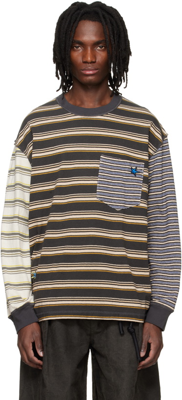 Photo: Song for the Mute Multicolor Oversized Crew Neck Pullover T-shirt