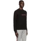 Moncler Black Waffle Sweater