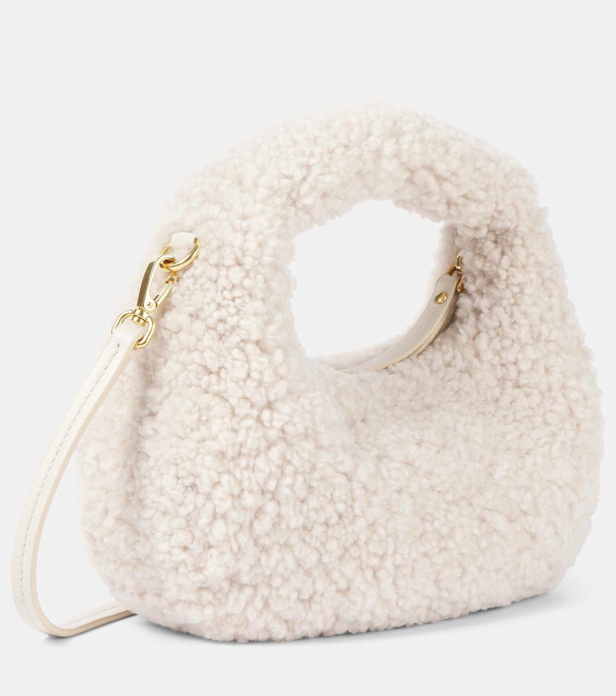 Miu Miu Wander Mini shearling shoulder bag Miu Miu