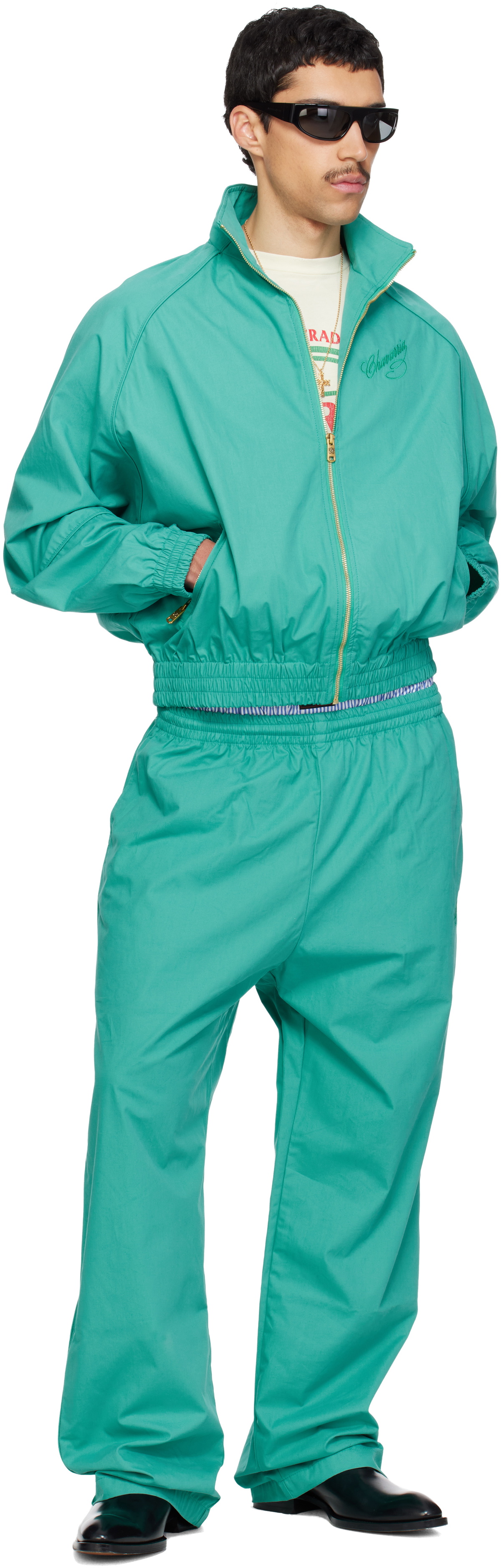 WILLY CHAVARRIA Blue Ruff Rider Track Pants