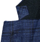 Peter Millar - Navy Napoli Checked Wool, Silk and Linen-Blend Blazer - Blue