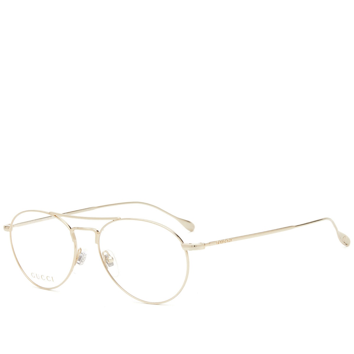Photo: Gucci GG1187O Optical Glasses in Gold/Transparent