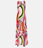 Pucci Printed cotton maxi dress