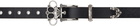 NULLUS Black Silver Filled Knuckles Belt