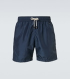 Rubinacci Satin swim trunks