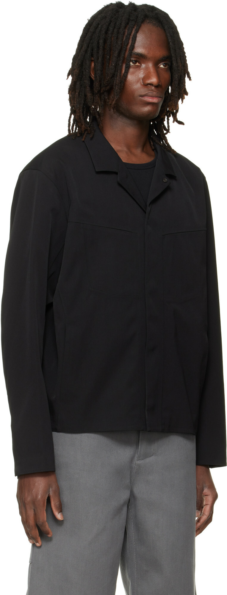 Veilance Black Voronoi Wool Jacket