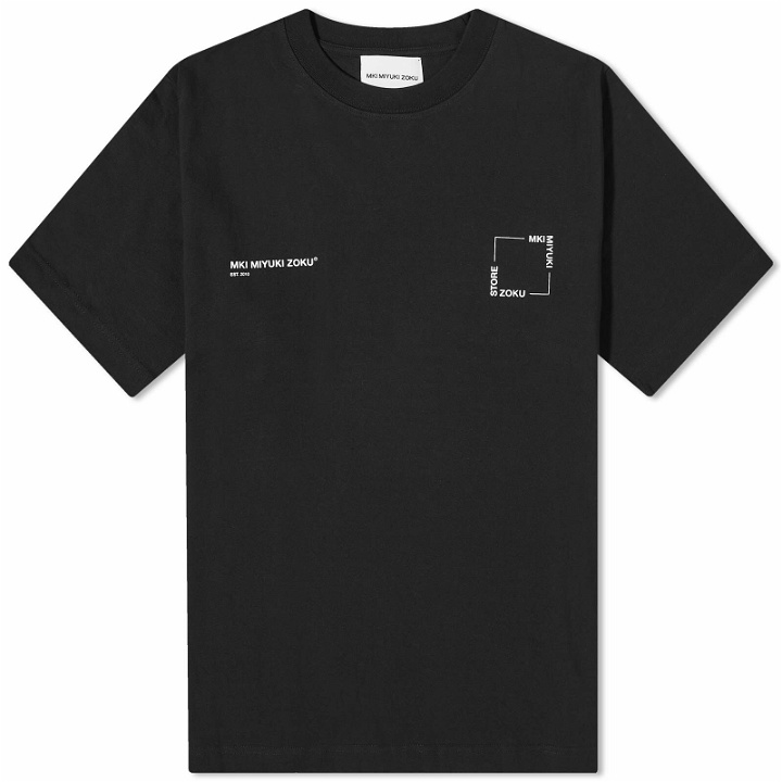 Photo: MKI Men's Square Logo T-Shirt in Black