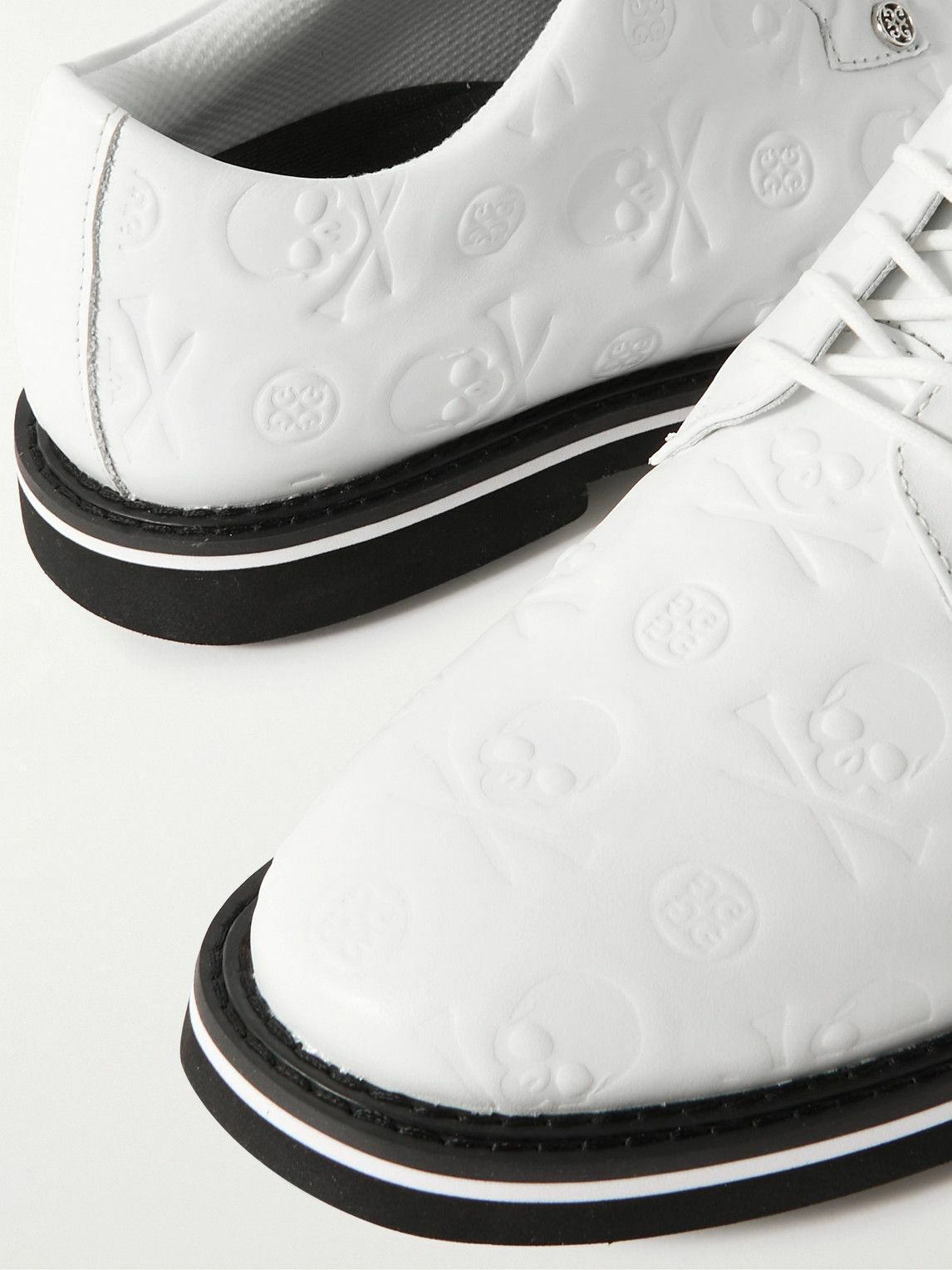 G/FORE - Gallivanter Logo-Debossed Leather Golf Shoes - White G/FORE