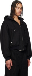 FUMITO GANRYU Black Deformed Active Jacket
