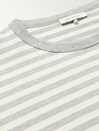 Ninety Percent - Striped Organic Cotton-Jersey T-Shirt - Neutrals