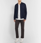 NN07 - Miyagi Camp-Collar Garment-Dyed Lyocell and Linen-Blend Shirt - White