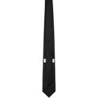 Ernest W. Baker Black Satin Tie